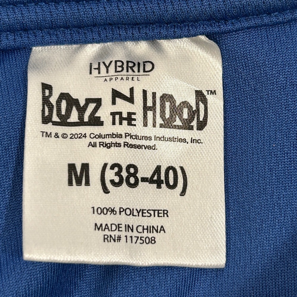 Boyz N The Hood Jersey Shirt Mens M Blue Los Angeles 1991 Thug Ice Cube Doughboy - Picture 7 of 9